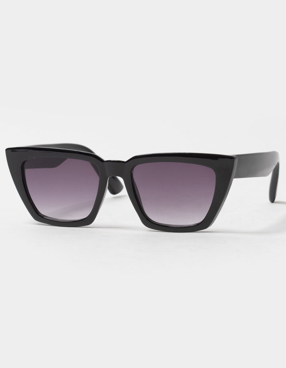 BLUE CROWN Sharp Cateye Sunglasses - BLACK | Tillys