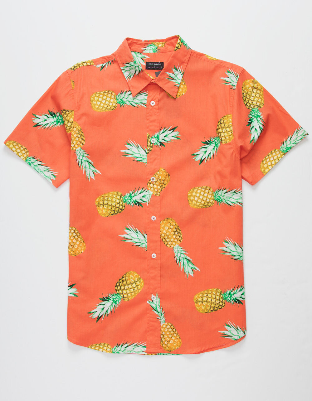 OCEAN CURRENT Pineapple Mens Shirt - CORAL | Tillys