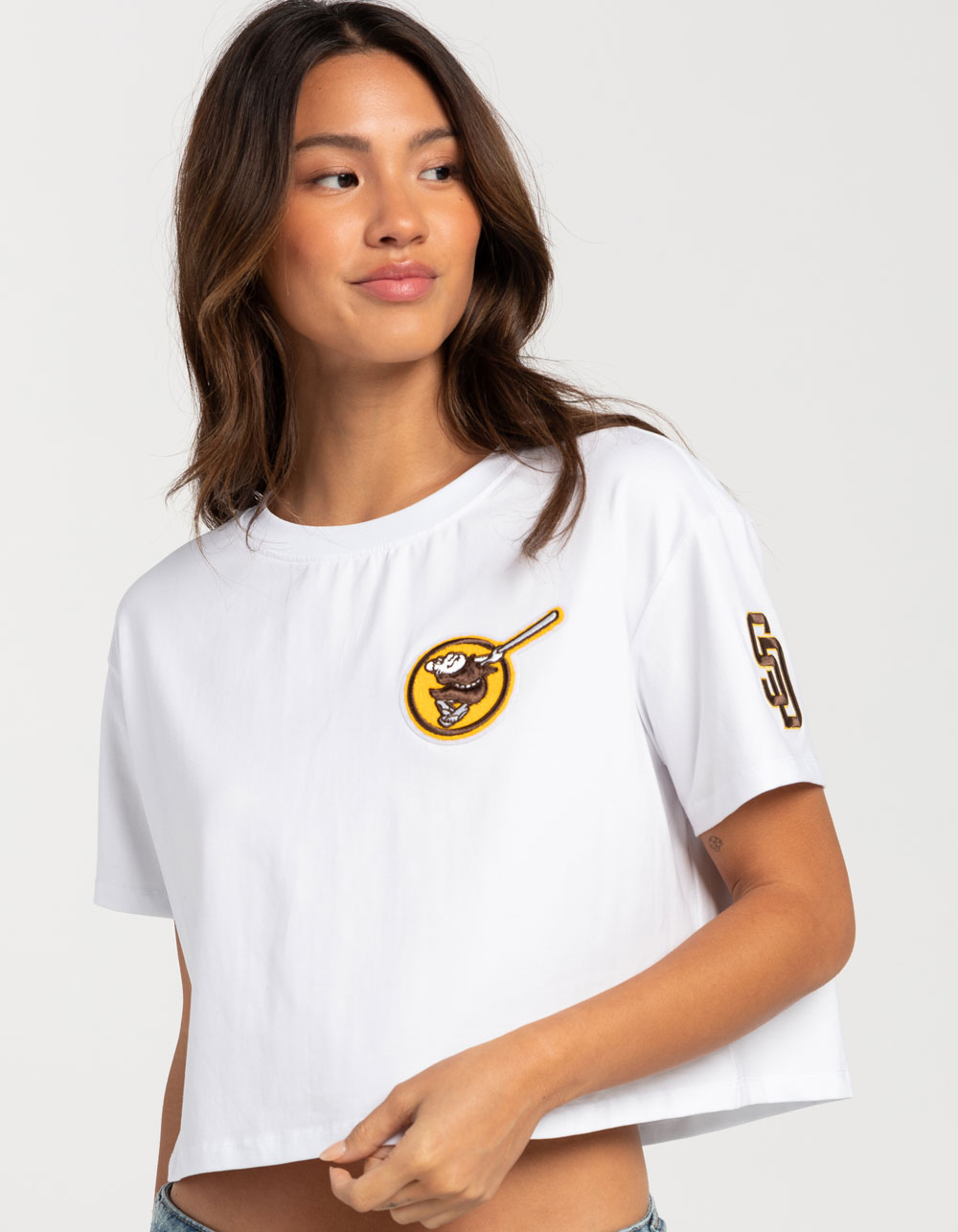 Lids San Diego Padres The Wild Collective Women's Cropped T-Shirt