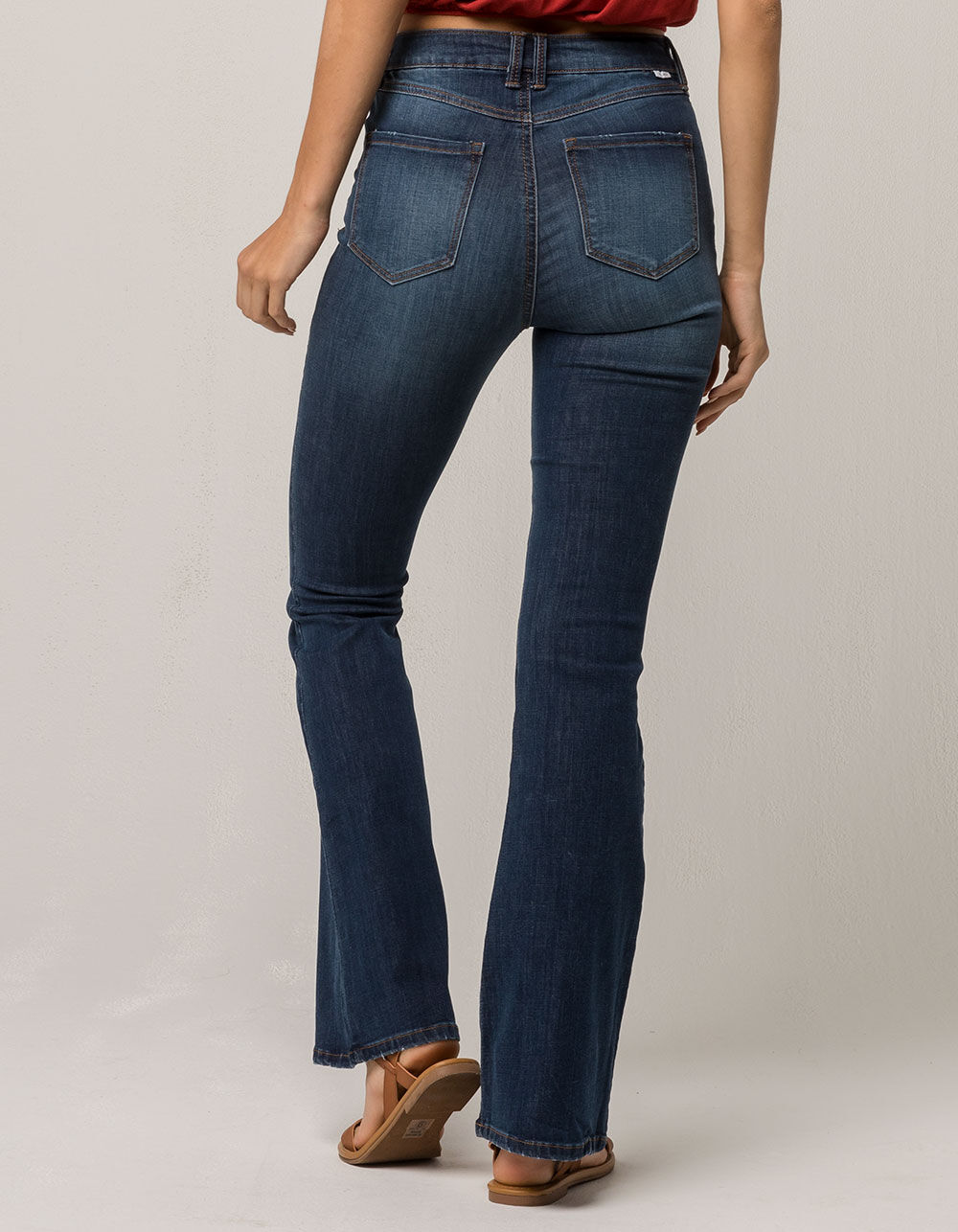 IVY & MAIN High Waisted Womens Flare Jeans - DARK BLAST | Tillys