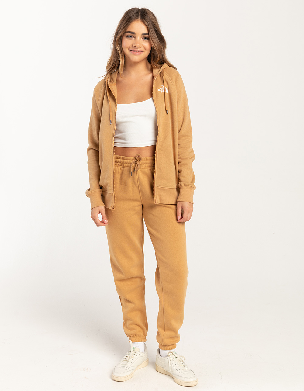 The North Face Women's Large Brown Fleece Lounge Pants Brown TKA 100  Sweatpants