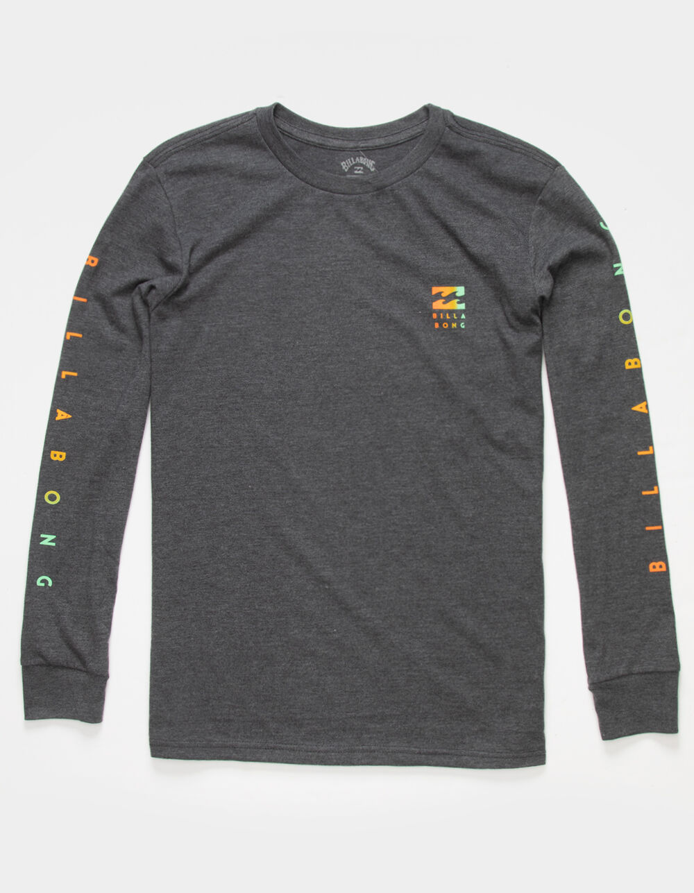 Billabong Mens Long Sleeve Premium Logo Graphic TEE T-Shirt, Unity Dark Gre - 3