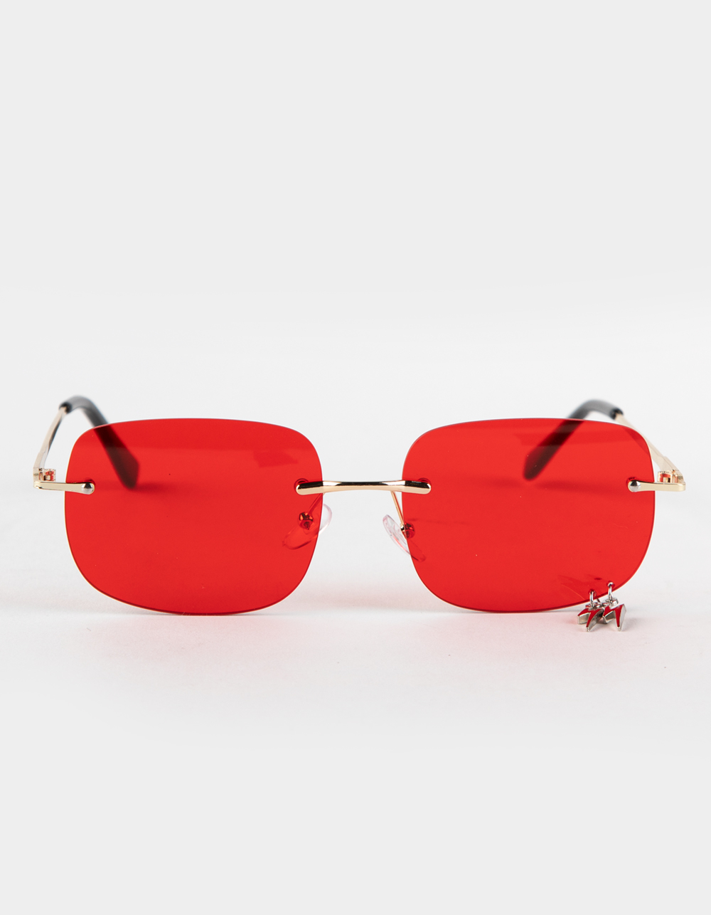 Frameless Transparent Sunglasses Square Glasses Fashion Sunscreen