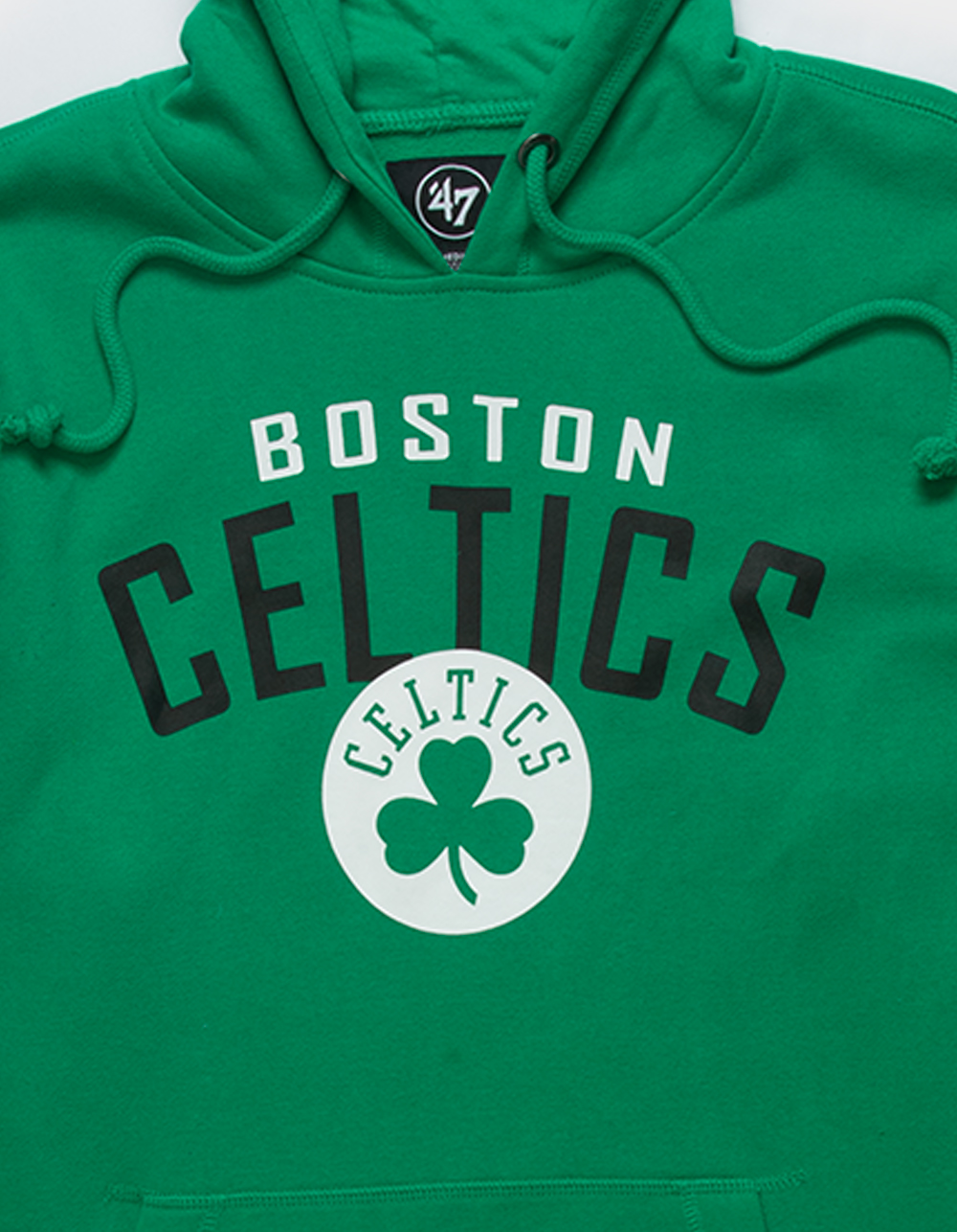 47 Men's Boston Celtics Grey Half Drop Headline Hoodie