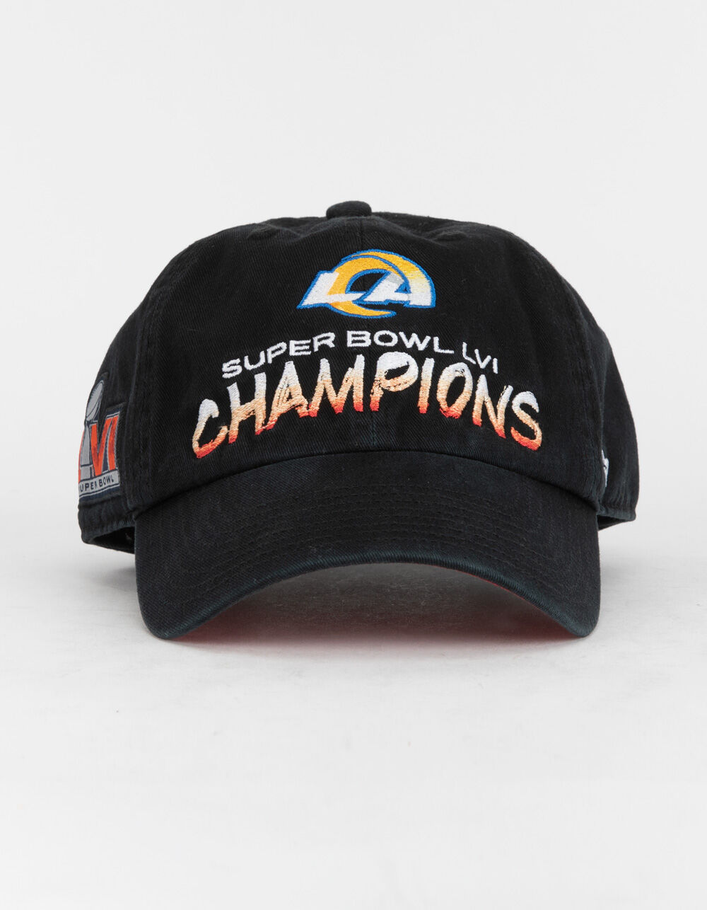 Men's Los Angeles Rams '47 Black Super Bowl LVI Champions Sunset Trucker  Adjustable Hat