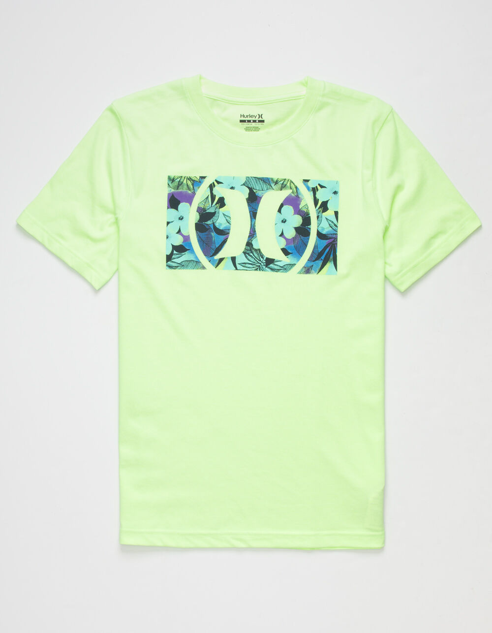 HURLEY Logo Box Boys T-Shirt - NEON GREEN | Tillys