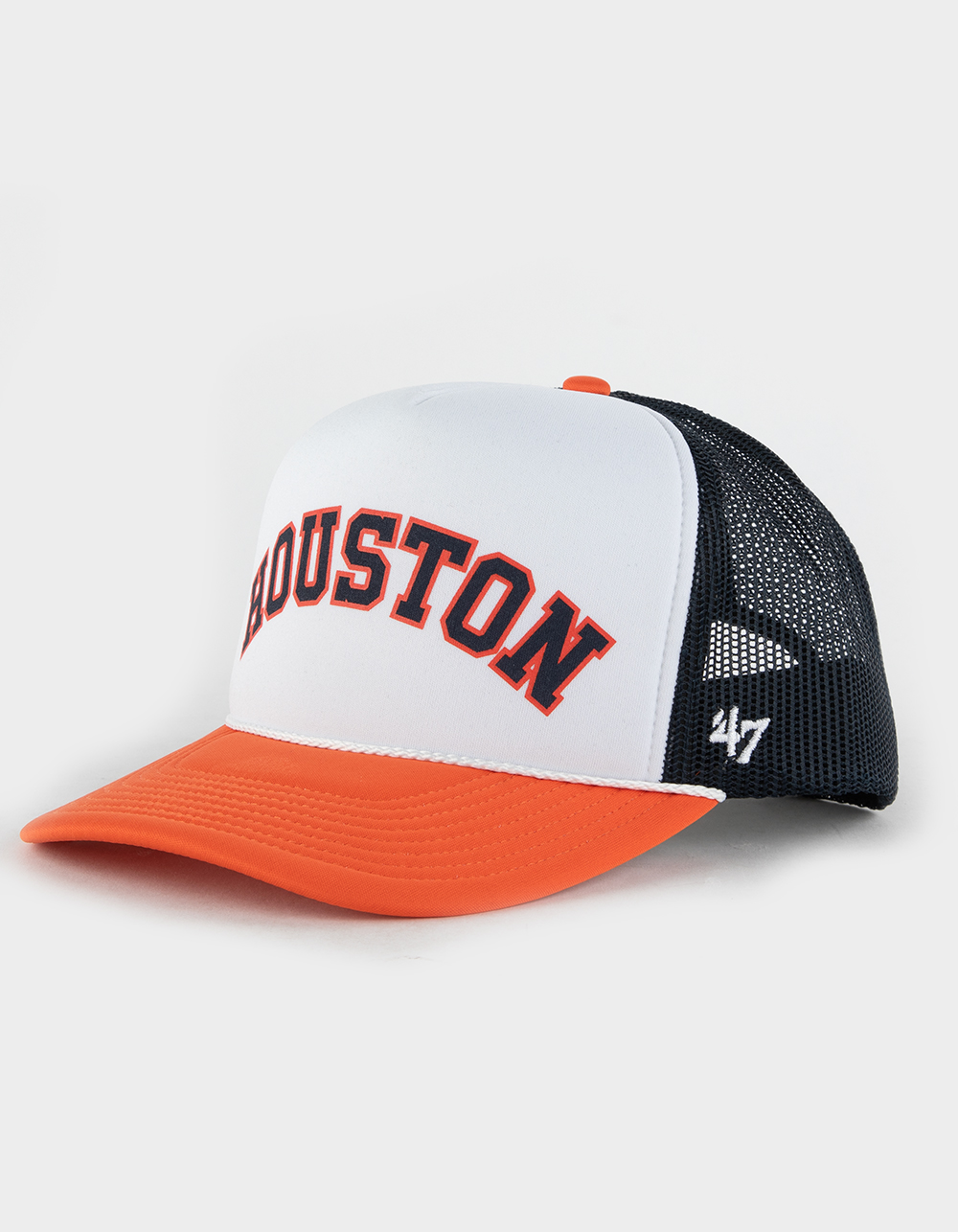 47 Brand Houston Astros Cooperstown Rewind Script '47 Trucker Hat - White - One Size