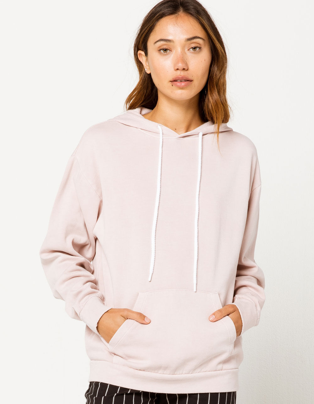 SKY AND SPARROW Dusty Pink Womens Oversized Hoodie - DUSTY PINK | Tillys