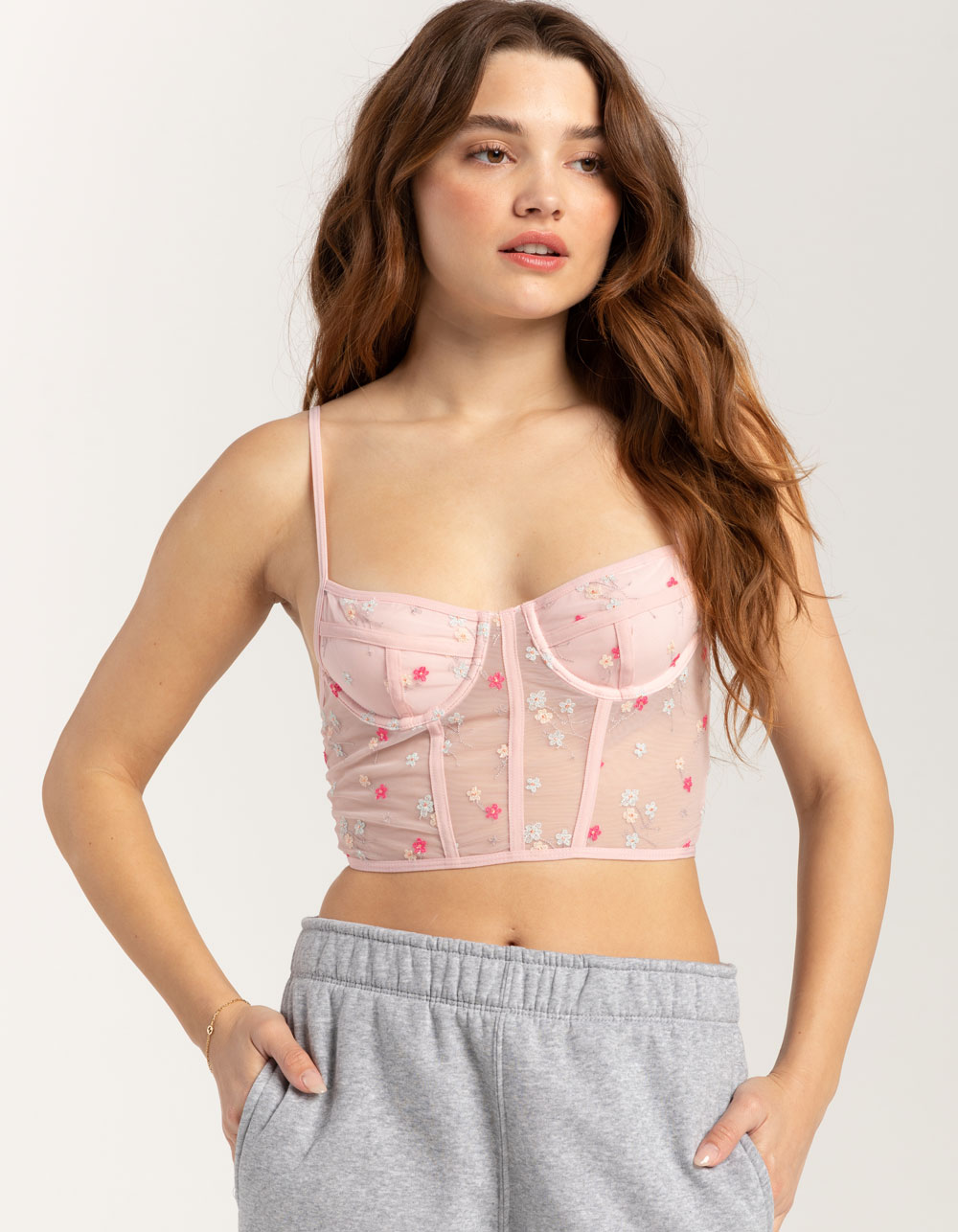 The Cinched Corset Top - PINK