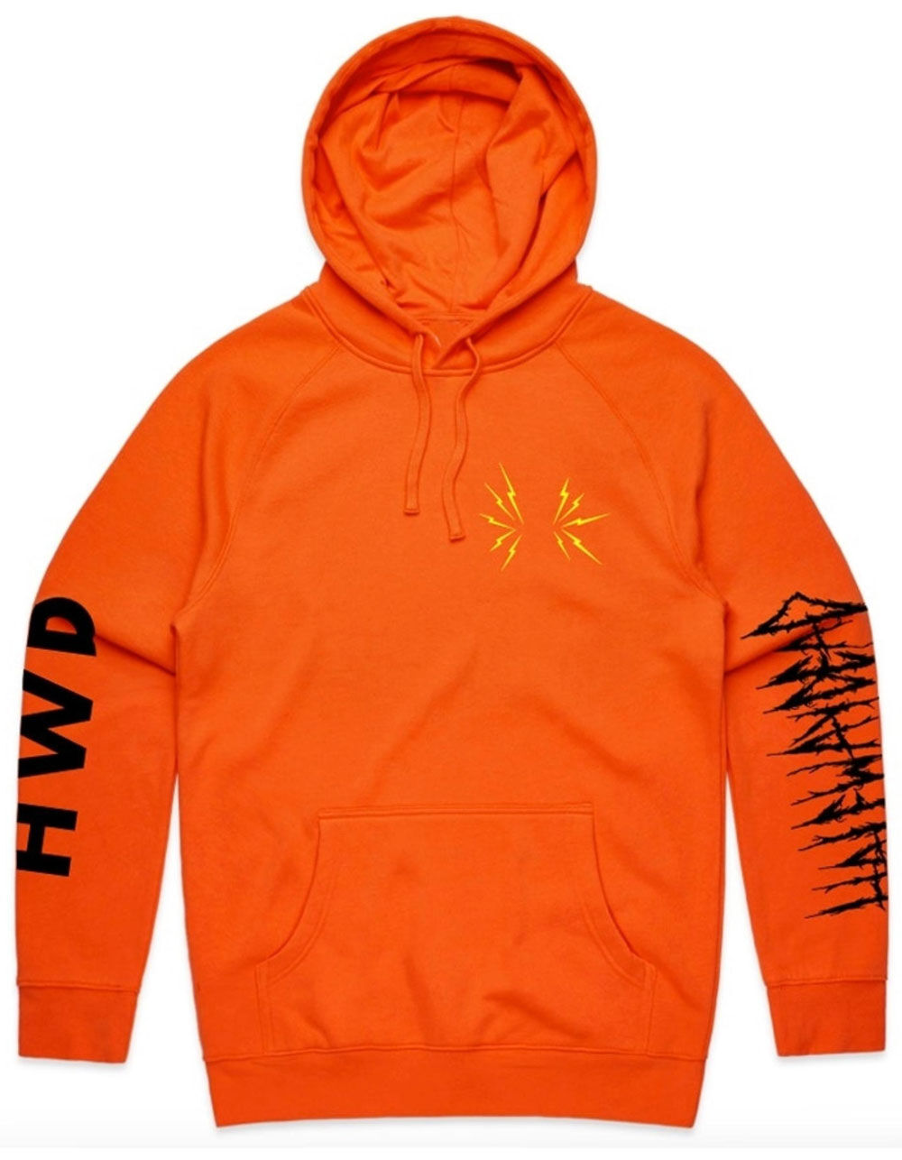 HALFWAY DEAD Logo Mens Orange Hoodie - ORANGE | Tillys