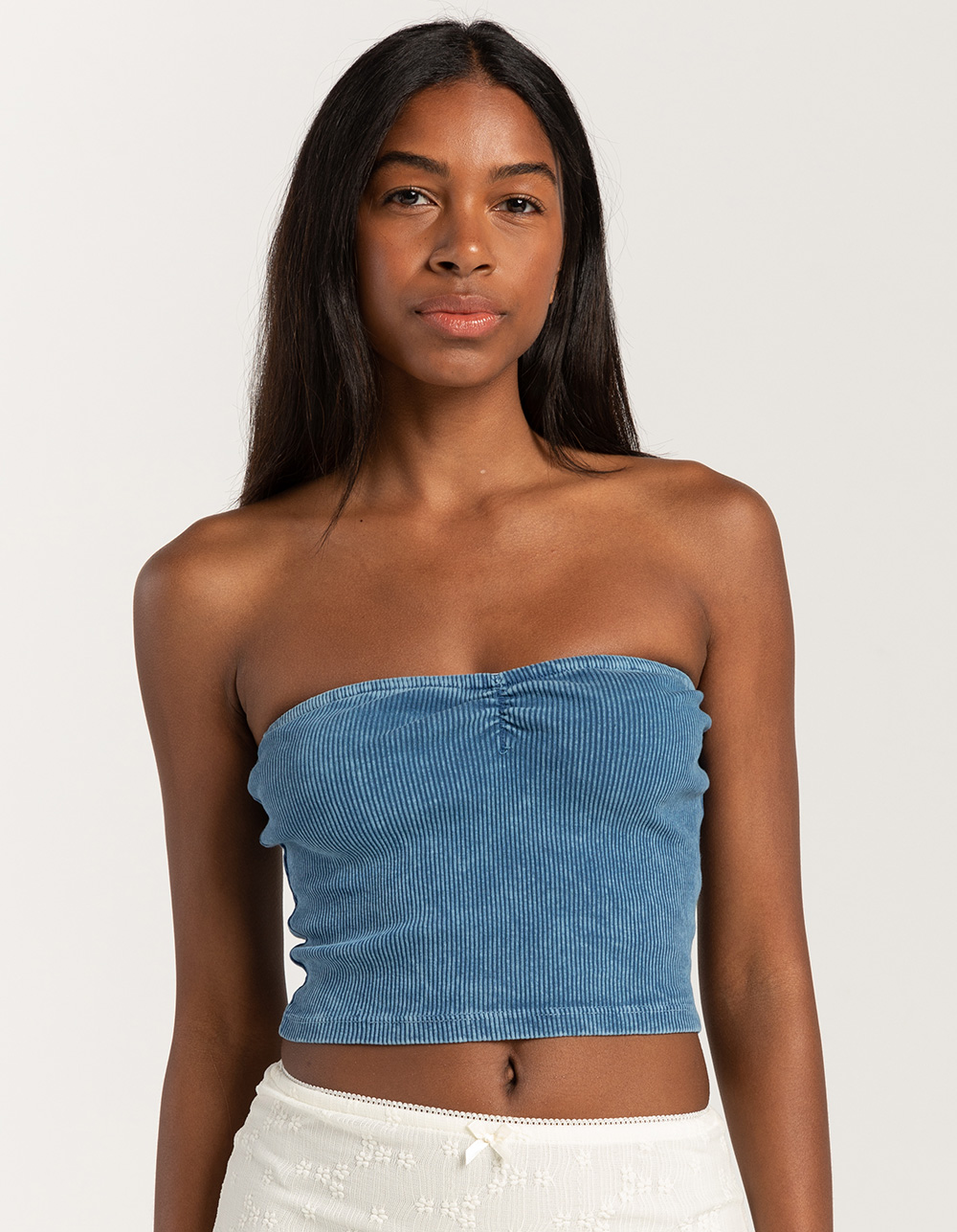 TILLYS Seamless Textured Lace Womens Tube Top