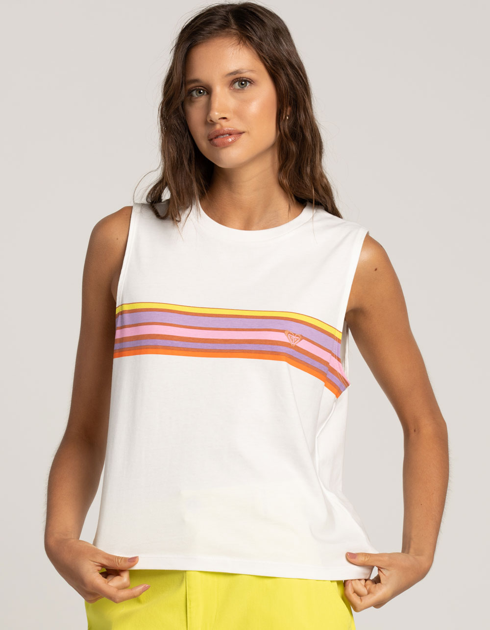 ROXY x Kate Bosworth Surf Kind Tillys WHITE - Womens Muscle Tee Kate 