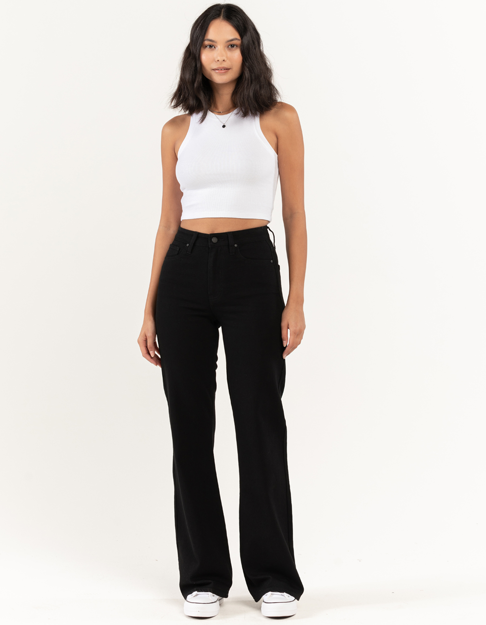 Destination Ready High Waisted Flare Pants, Black – Reesey B's