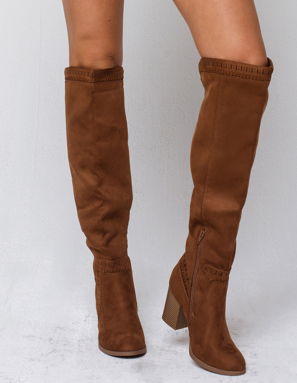 SODA Chestnut Over The Knee Womens Boots - CHESTNUT | Tillys
