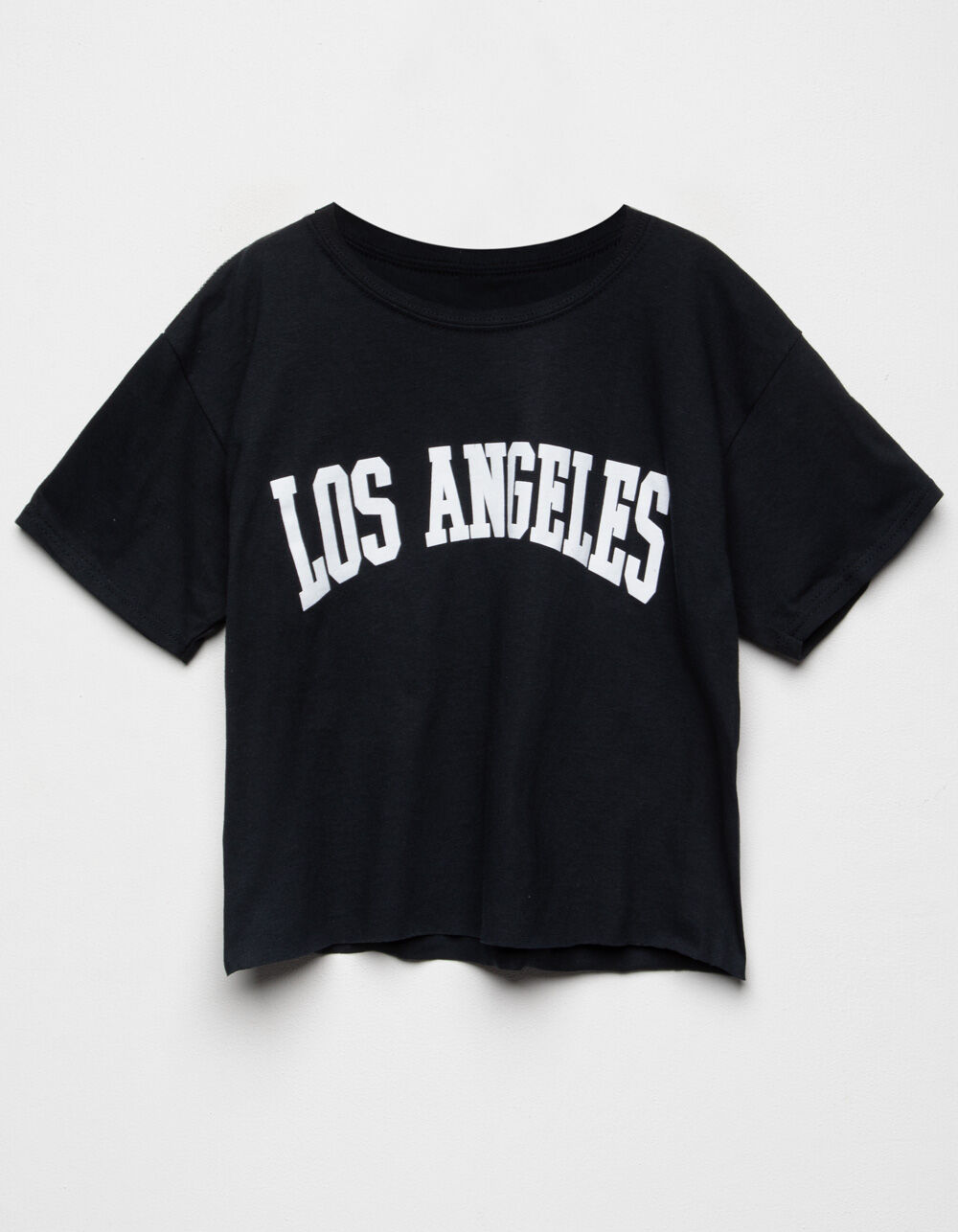 FULL TILT Los Angeles Girls Crop Tee - BLACK | Tillys