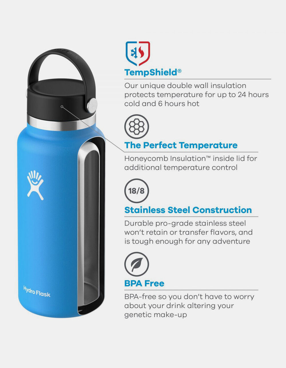 Hydro Flask Wide-Mouth Desert Water Bottle - 32 fl. oz.