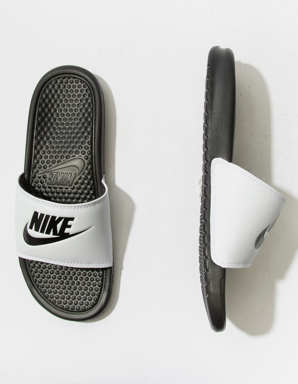 NIKE JDI Mens Slide Sandals - WHT/BLK | Tillys