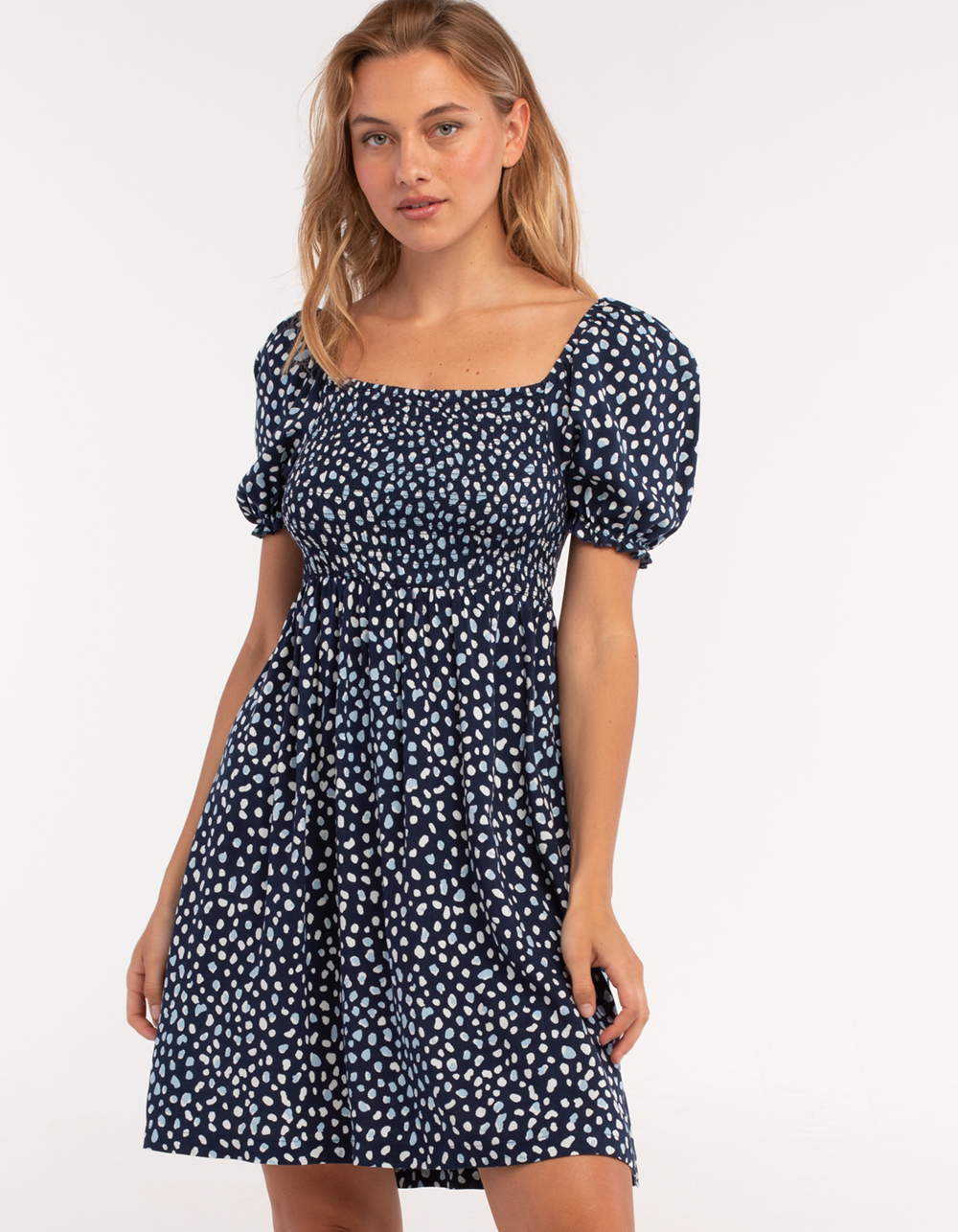 ROXY Hello Petal Mini Dress - DARK BLUE | Tillys