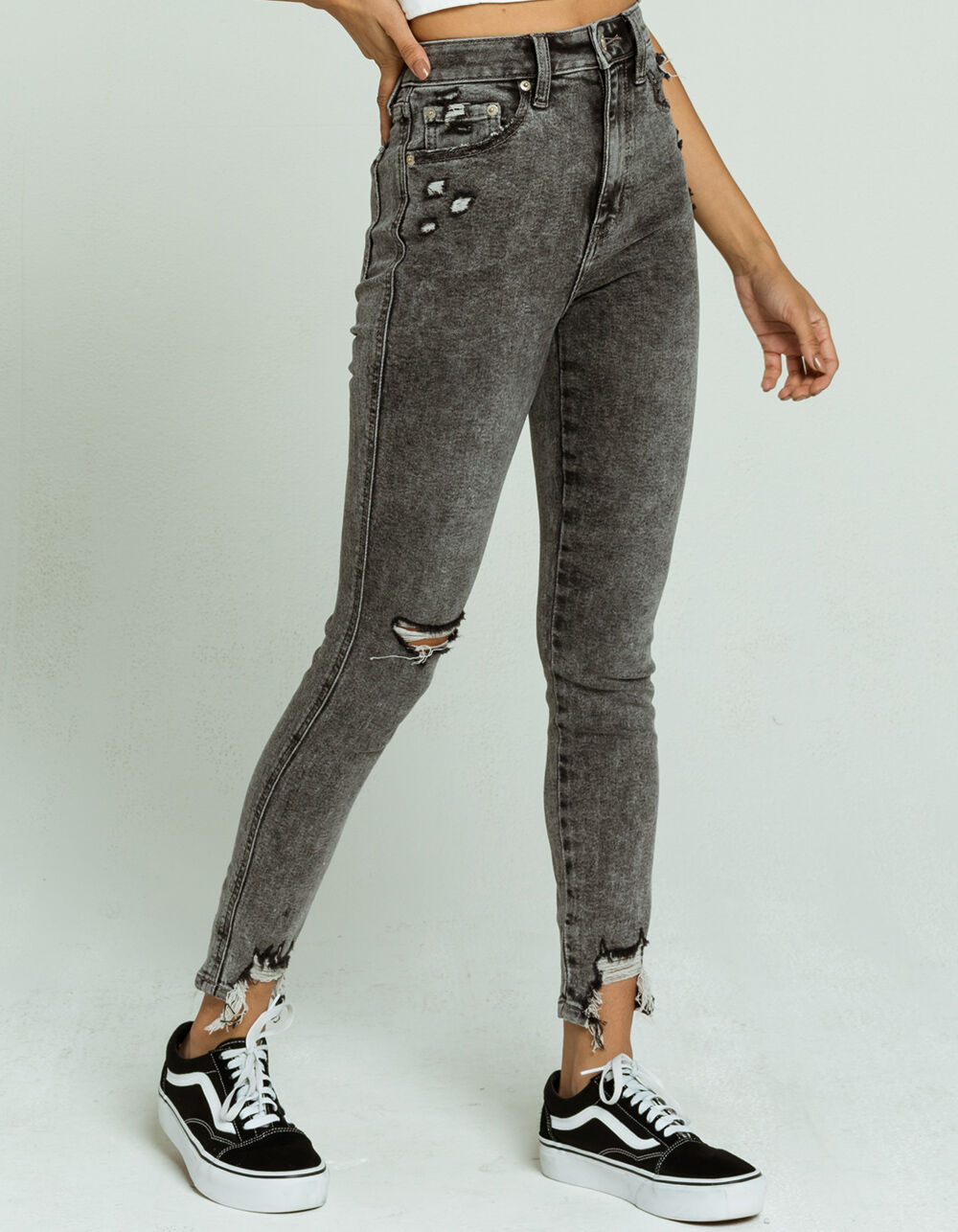 DAZE Money Maker Womens High Rise Skinny Jeans - WASH BLACK | Tillys