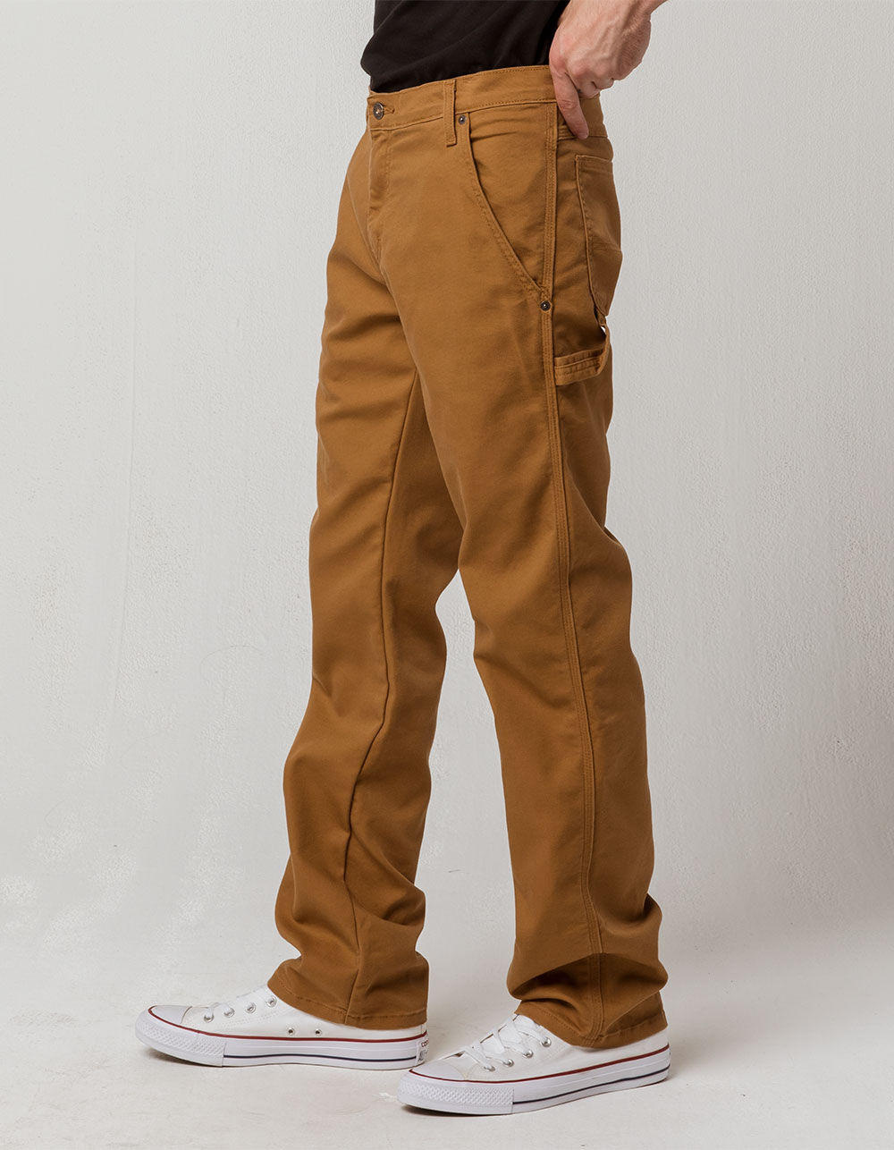 Dickies Men's Carpenter Pants Relaxed Fit Duck Canvas 9-Pocket Straight Leg  Pant
