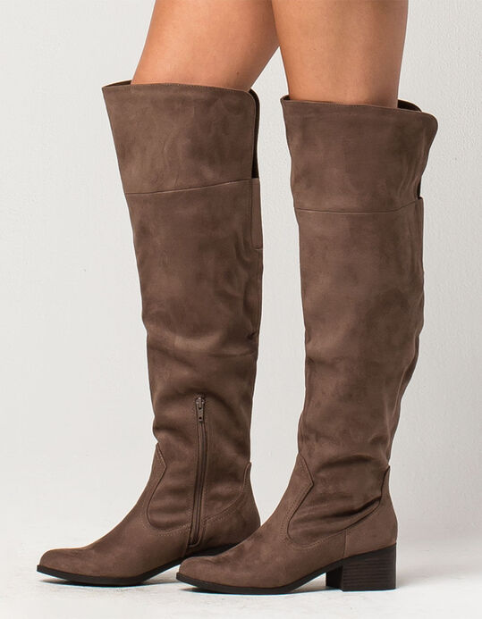 CITY CLASSIFIED Over The Knee Womens Boots 294752413 | Boots + Booties